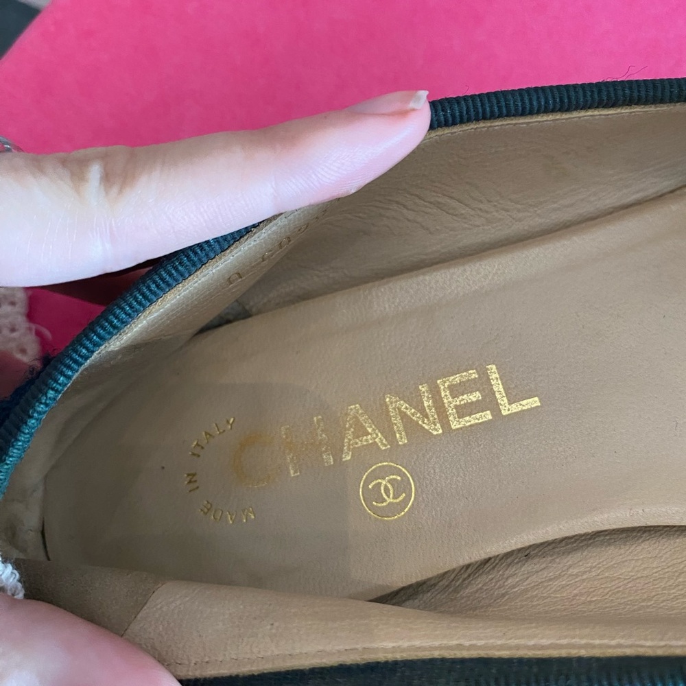 Chanel Tweed Ballet Flats size 38 - Picture 6 of 11